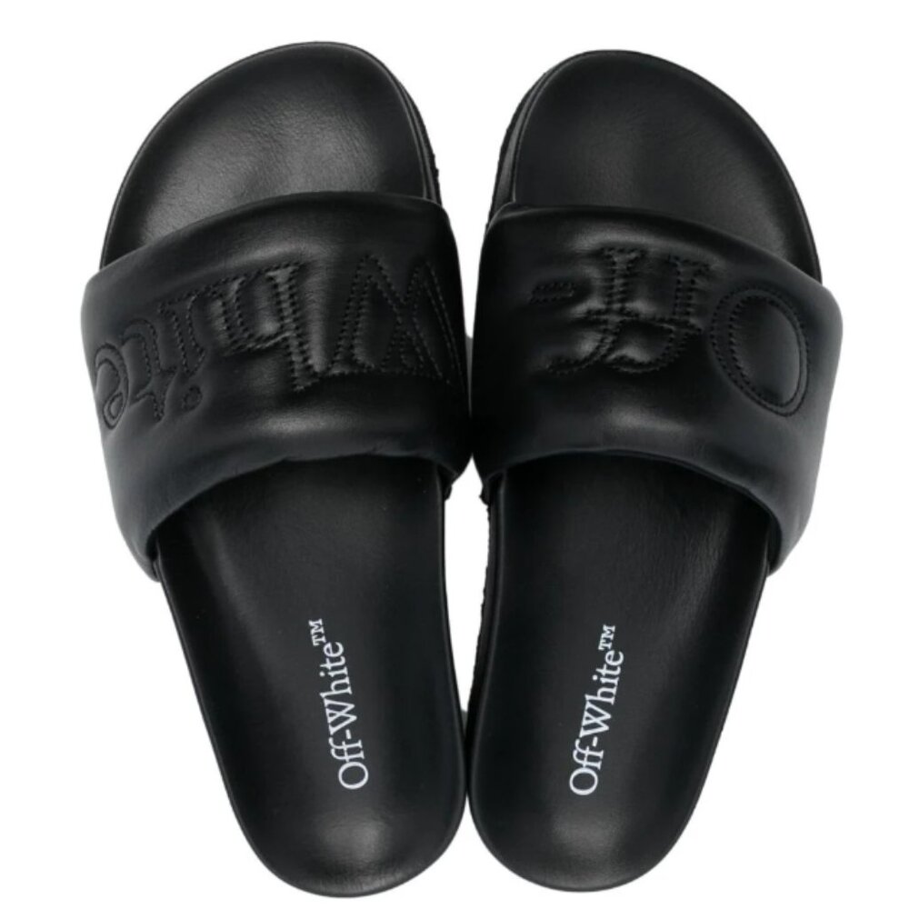 Brand New Off-White Bookish Sponge logo-embroidered slides EU 39 US 6 UK 5
